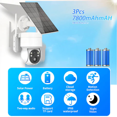 WIFI Solar PTZ CCTV Camera