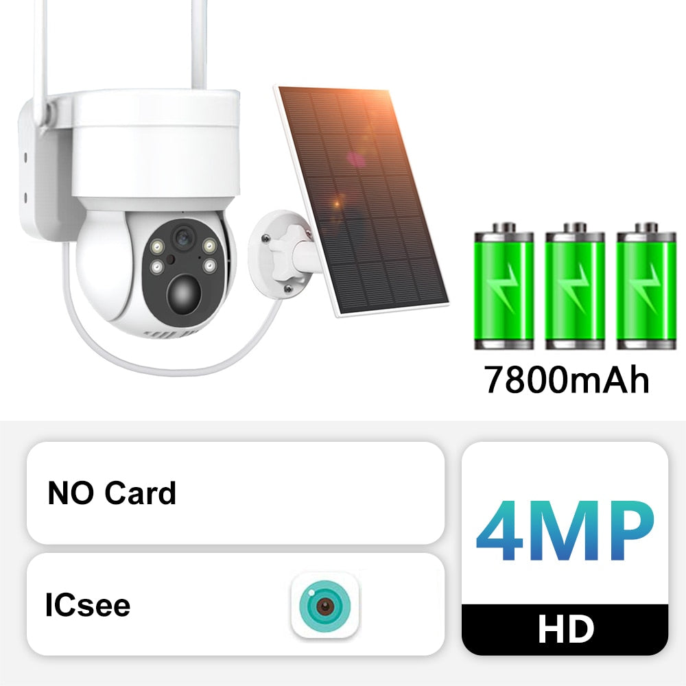 WIFI Solar PTZ CCTV Camera