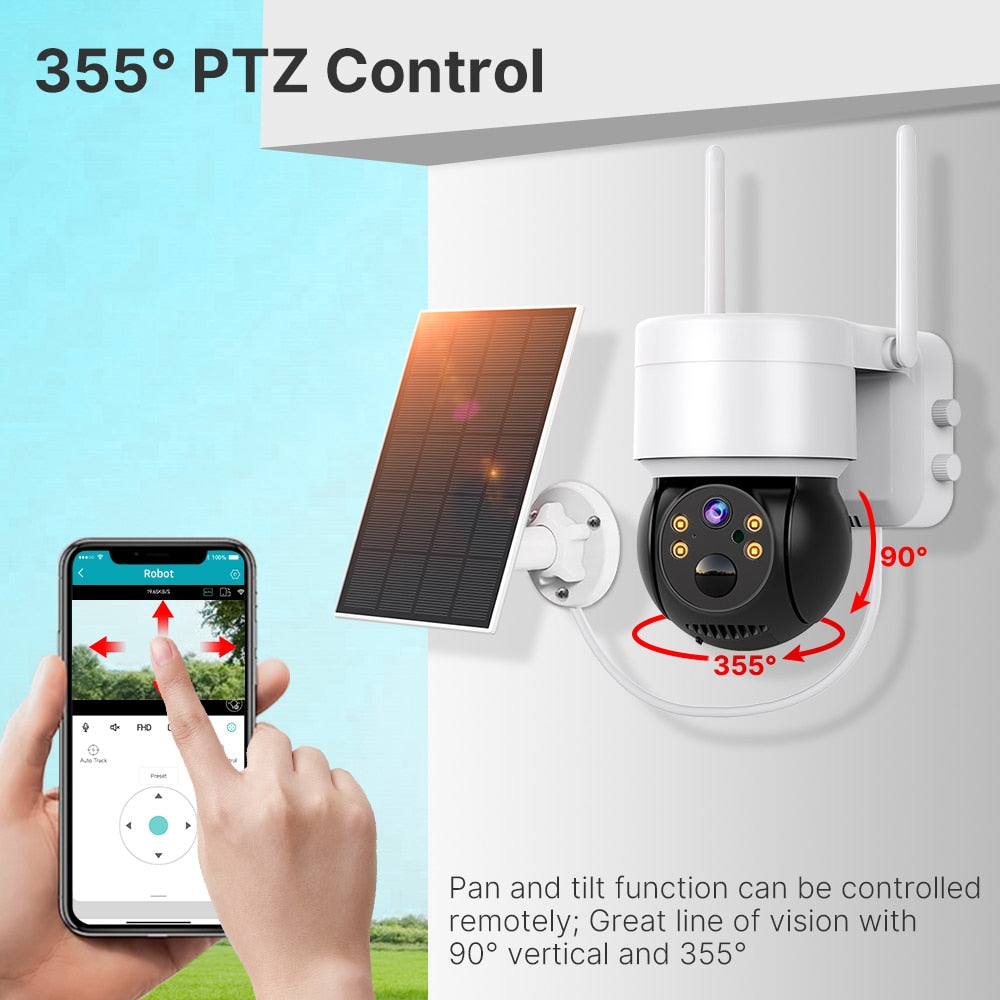 WIFI Solar PTZ CCTV Camera