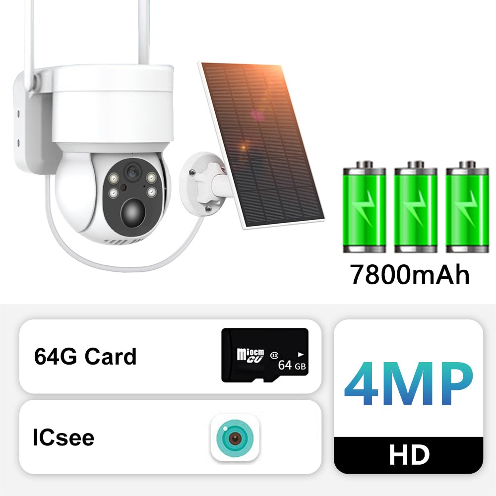 WIFI Solar PTZ CCTV Camera