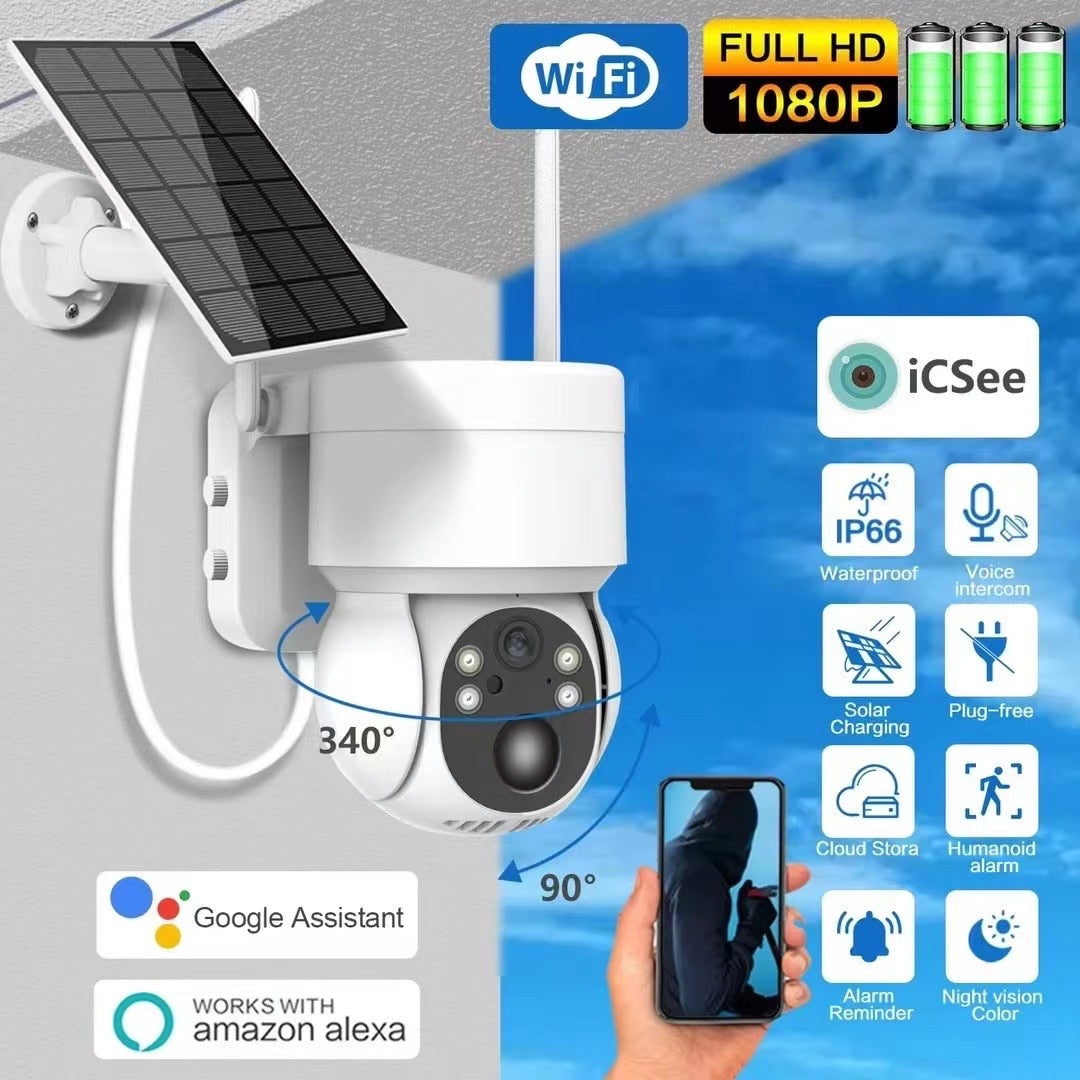 WIFI Solar PTZ CCTV Camera