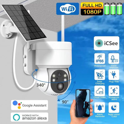 WIFI Solar PTZ CCTV Camera